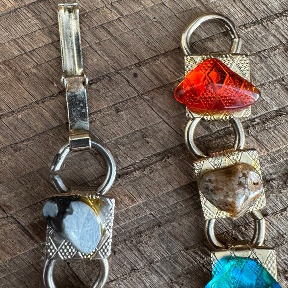 Vintage Multi-Stone Bracelet Set Convertible Choker - Picture 7 of 8